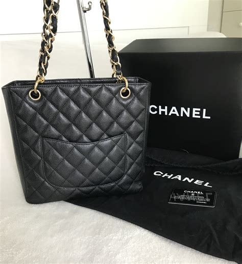 chanel pst petite shopping tote.